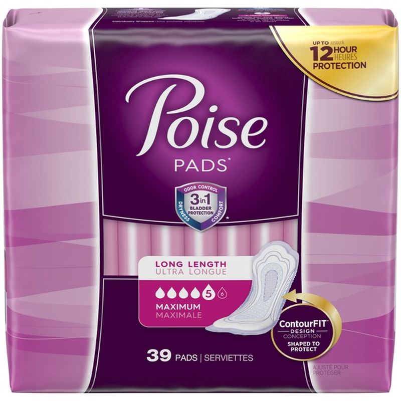 Poise Incontinence Pads (39 ct) from CVS Pharmacy® Instacart