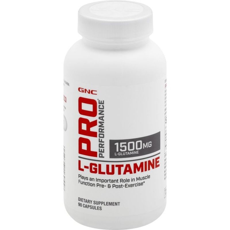 Gnc L Glutamine 1500 Mg Capsules 90 Each Instacart