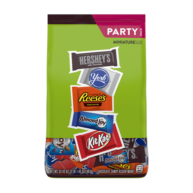 Hershey Chocolate Candy, Assortment, Miniature Size, Party Pack (33.43