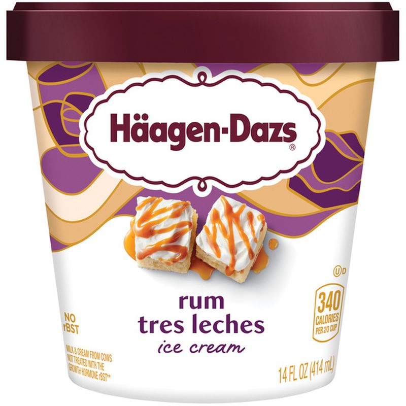 HaagenDazs Rum Tres Leches Ice Cream (14 oz) Instacart