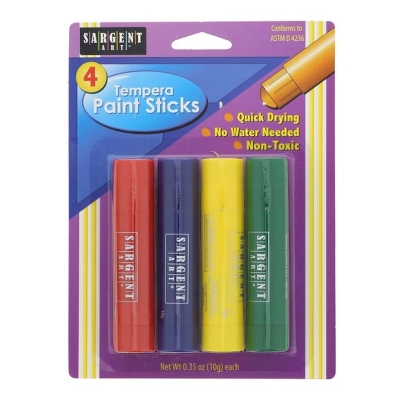 Sargent Art Tempera Paint Sticks Primary