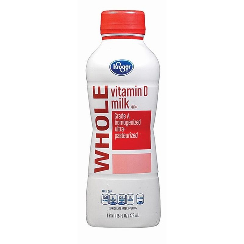 Kroger Vitamin D Whole Milk (1 pt) - Instacart