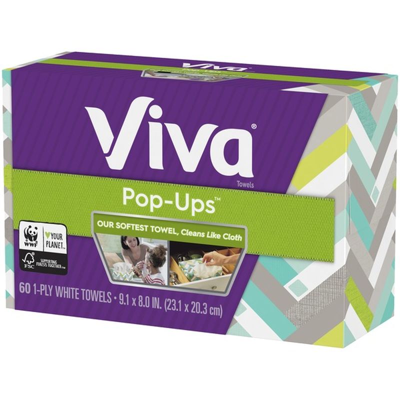 Viva PopUps Paper Towels (60 ct) Instacart