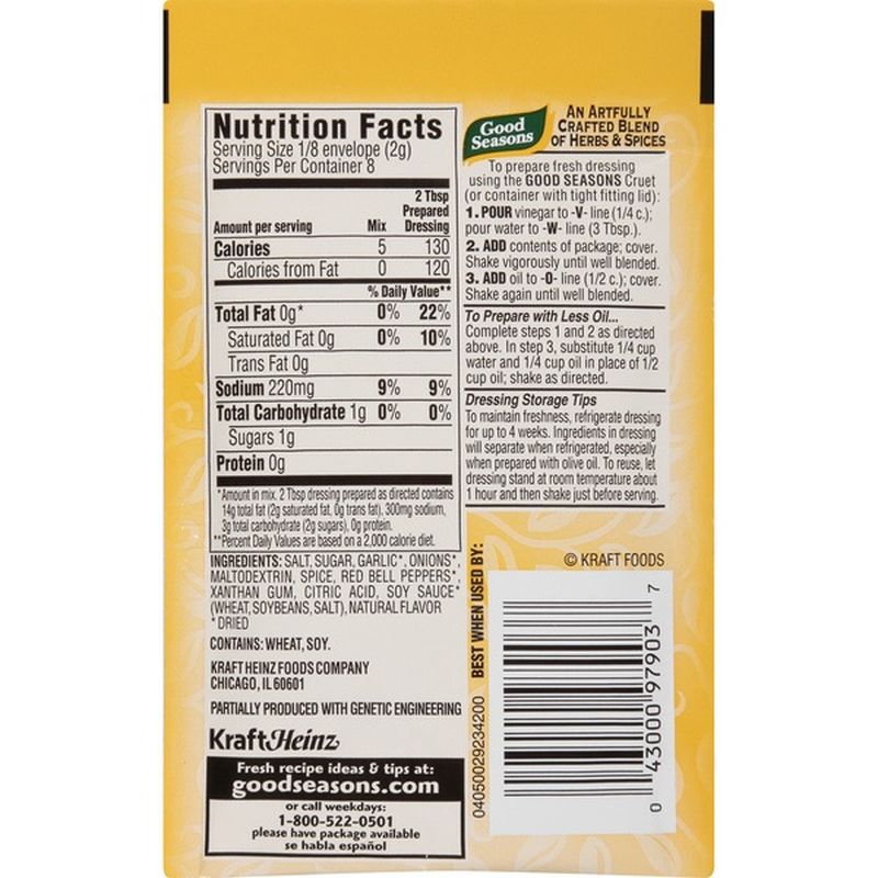 Good Seasons Zesty Italian Salad Dressing & Recipe Mix (0.6 oz) from