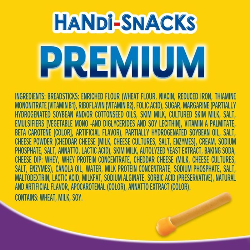 HandiSnacks Premium Breadsticks 'n Cheese Dip (1.09 oz) Instacart
