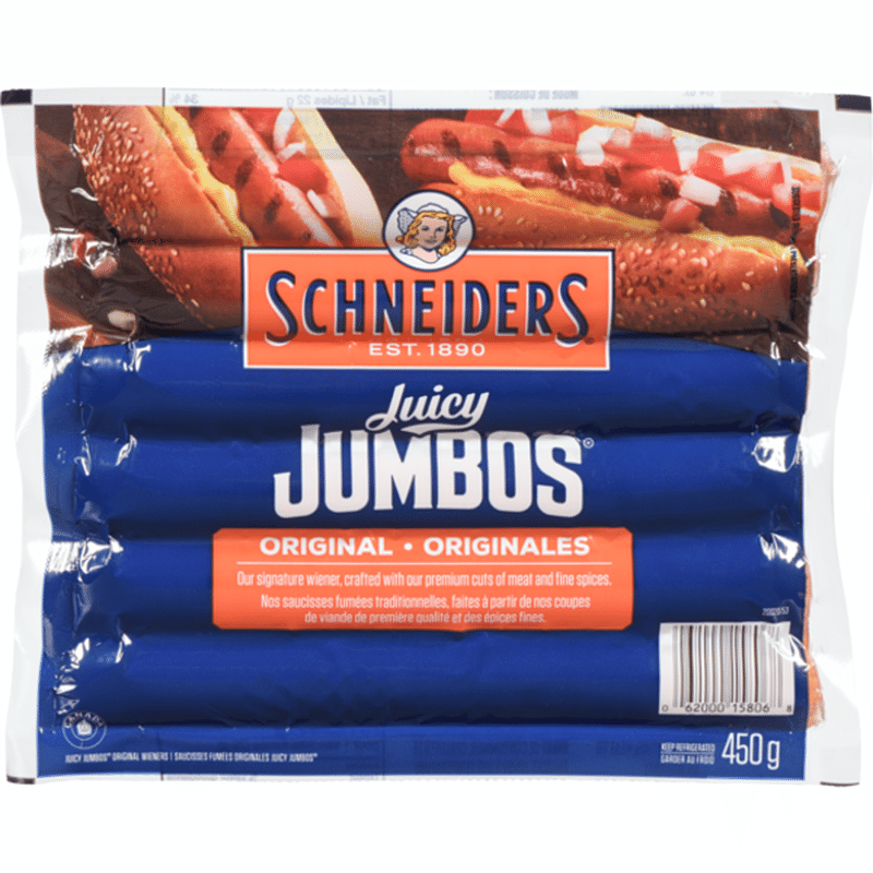 Schneider S Schneiders Original Juicy Jumbos 450 G Instacart