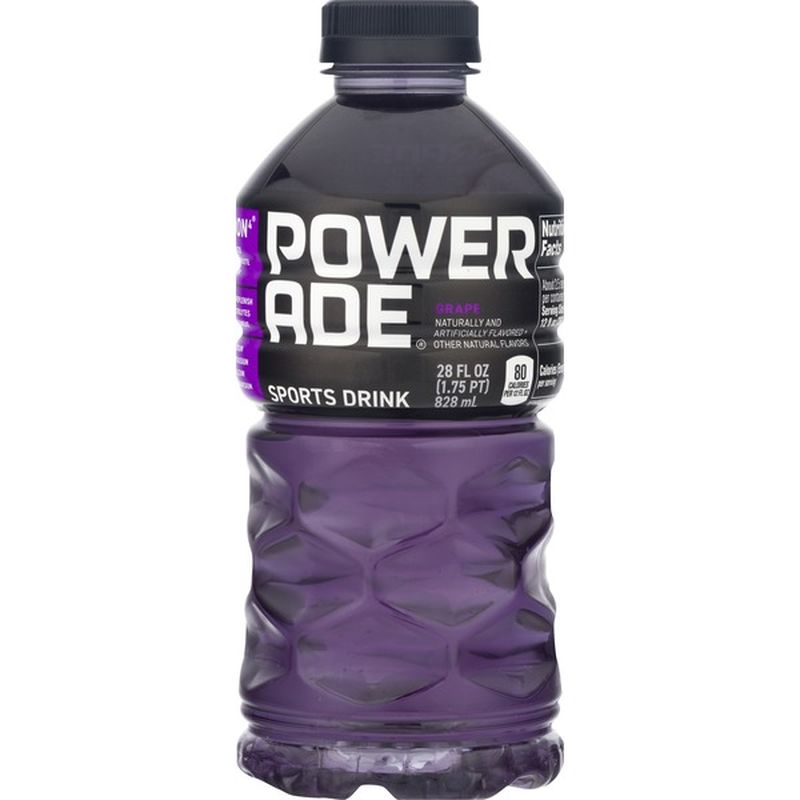 Powerade Grape, Ion4 Electrolyte Enhanced Fruit Flavored Sports Drink W ...