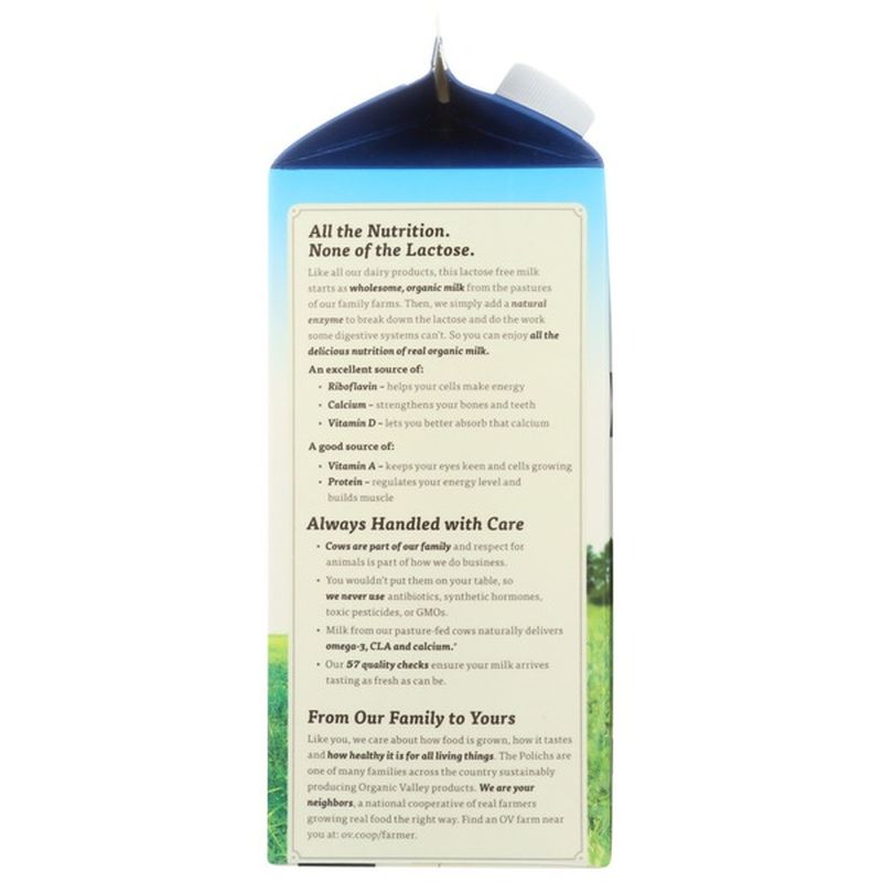 Organic Valley Ultra Pasteurized Reduced Fat Organic Lactose Free 2