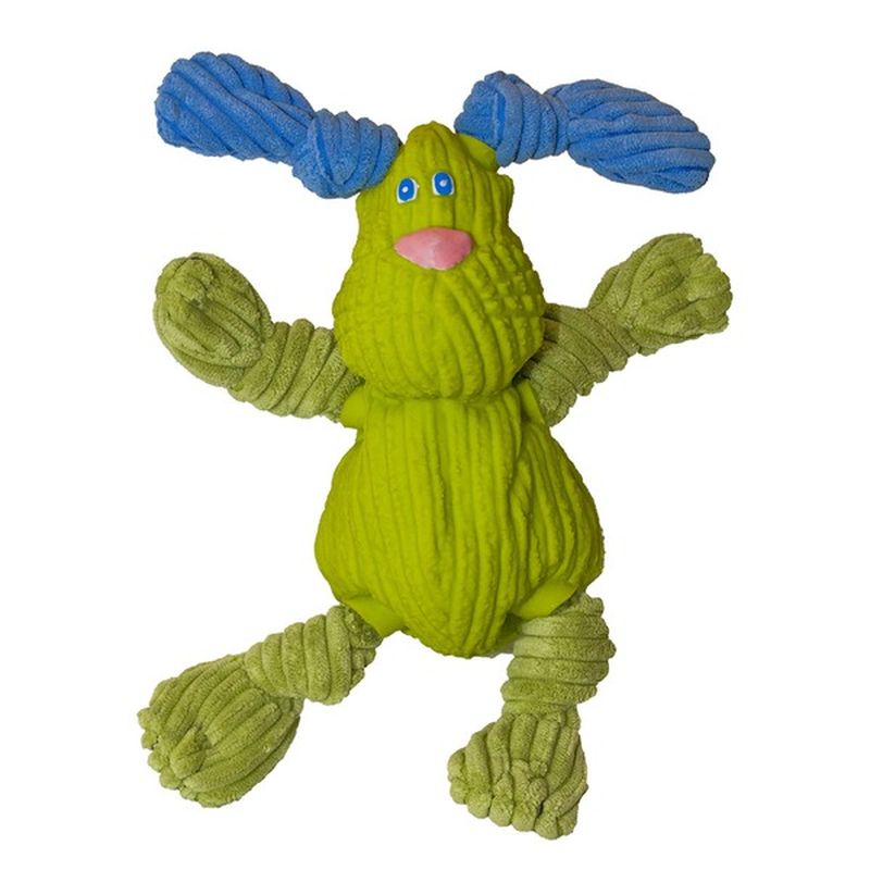 Huggle Hounds Plush Corduroy Durable Rubber Squeaky Ruff-Tex Bugsy Dog Toy