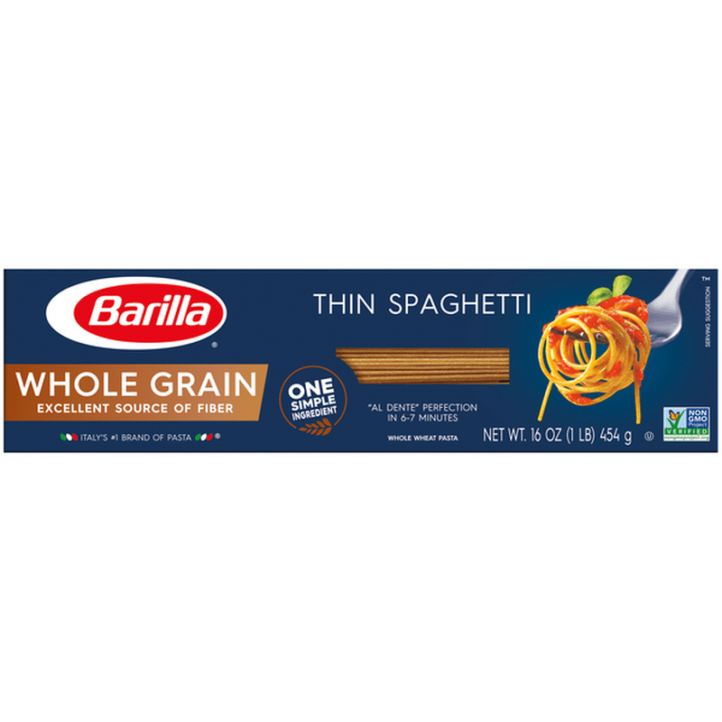 Barilla® Whole Grain Pasta Thin Spaghetti (16 oz) Instacart