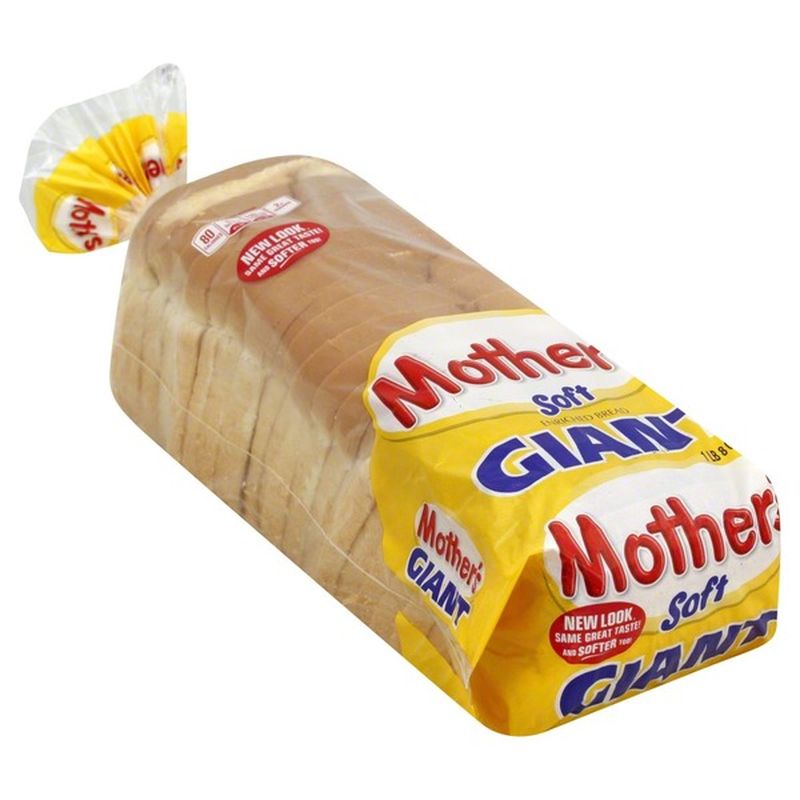 Mother's Soft Giant White Bread (24 oz) - Instacart