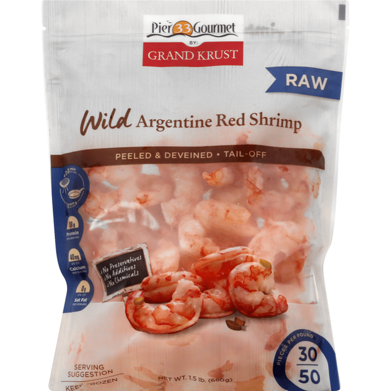 Pier 33 Gourmet Argentine Red Shrimp Wild Raw 1 5 Lb Instacart