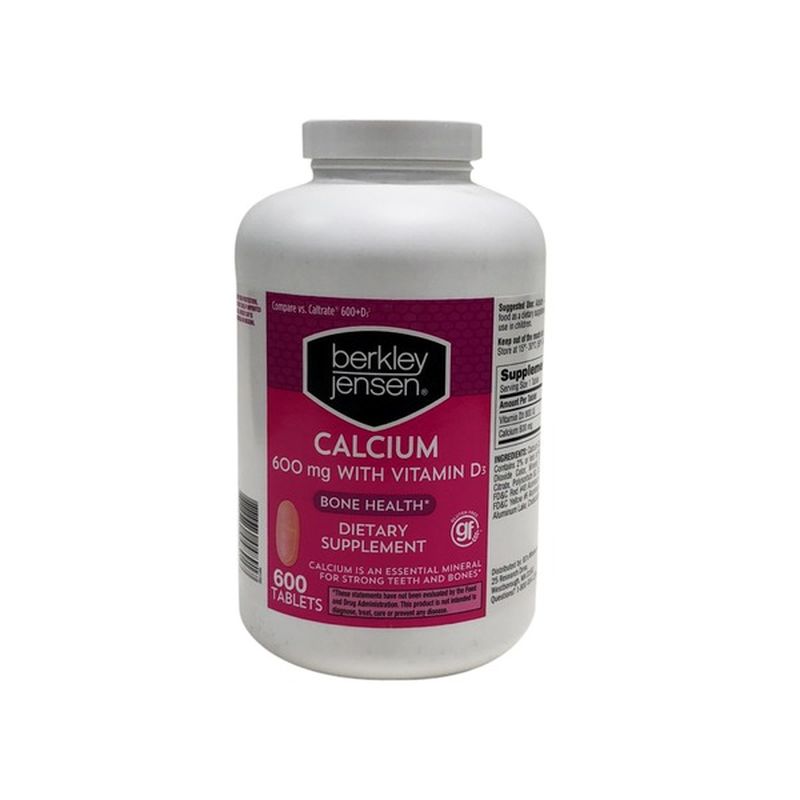 Berkley Jensen Calcium Dietary Supplement (600 ct) Instacart