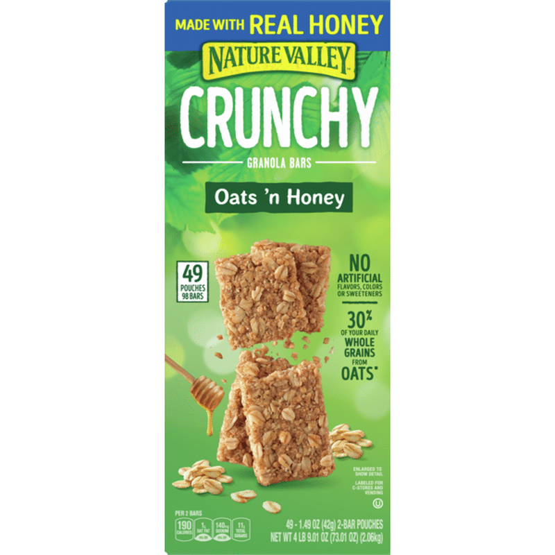 Nature Valley Oats N Honey Crunchy Granola Bars 1 49 Oz Instacart