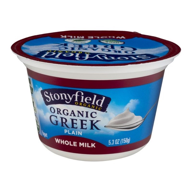 Stonyfield Organic Organic Greek Whole Milk Plain Yogurt (5.3 oz) from ...