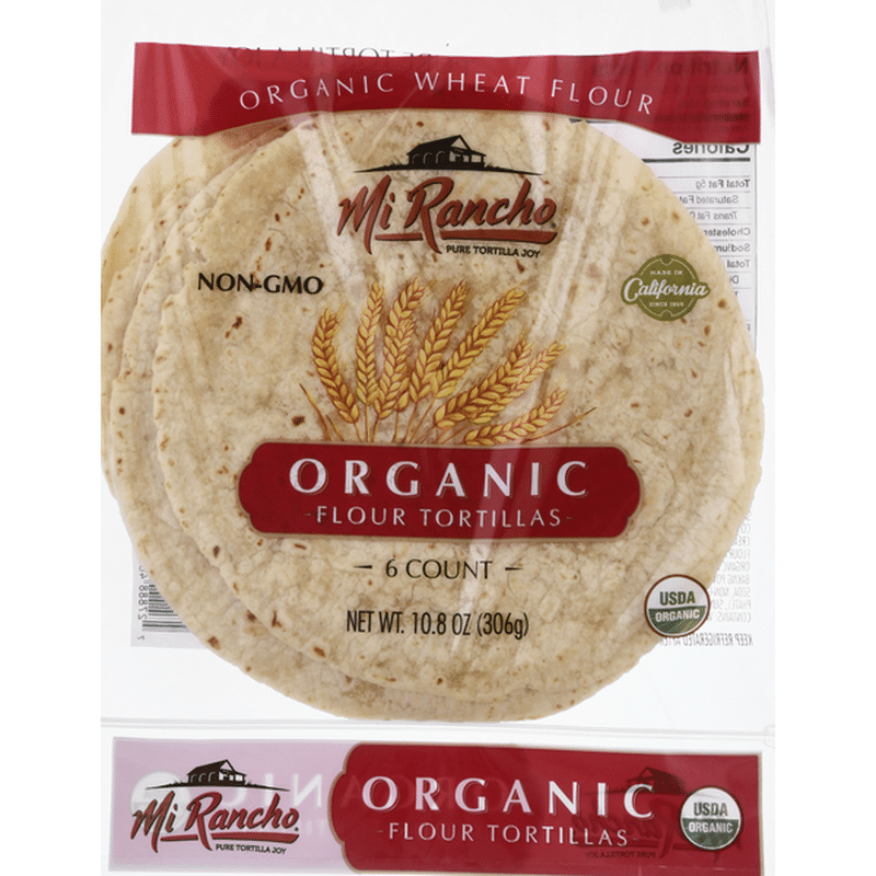 Mi Rancho Tortillas, Organic, Flour (6 each) Instacart