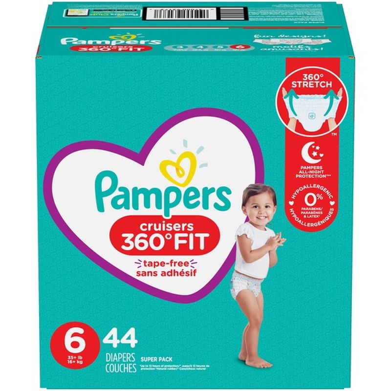 pampers nighttime diapers size 6