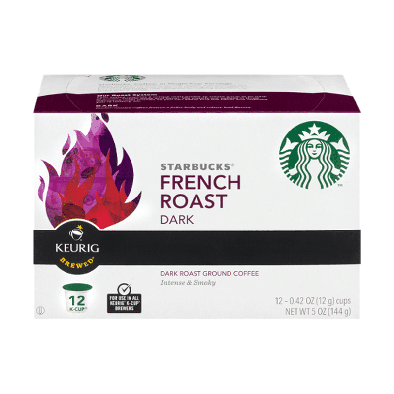 Starbucks Dark Roast French Roast Ground Coffee K-cup