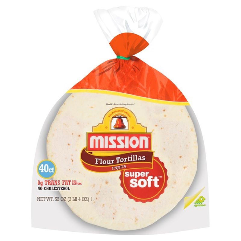 Mission Super Soft Fajita Flour Tortillas (40 each) from Costco Instacart
