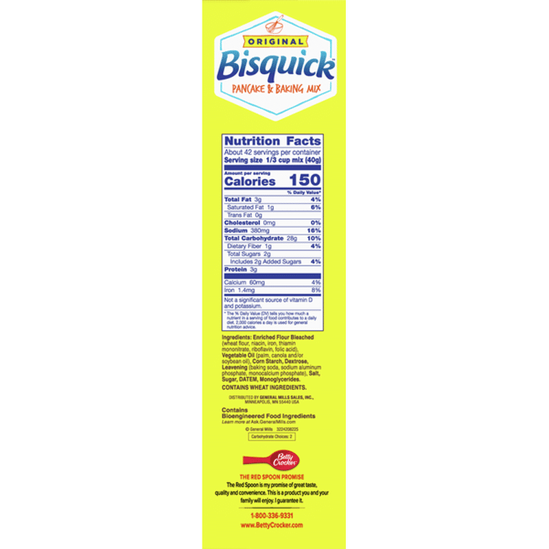 Bisquick Pancake & Baking Mix, Original (60 oz) Instacart