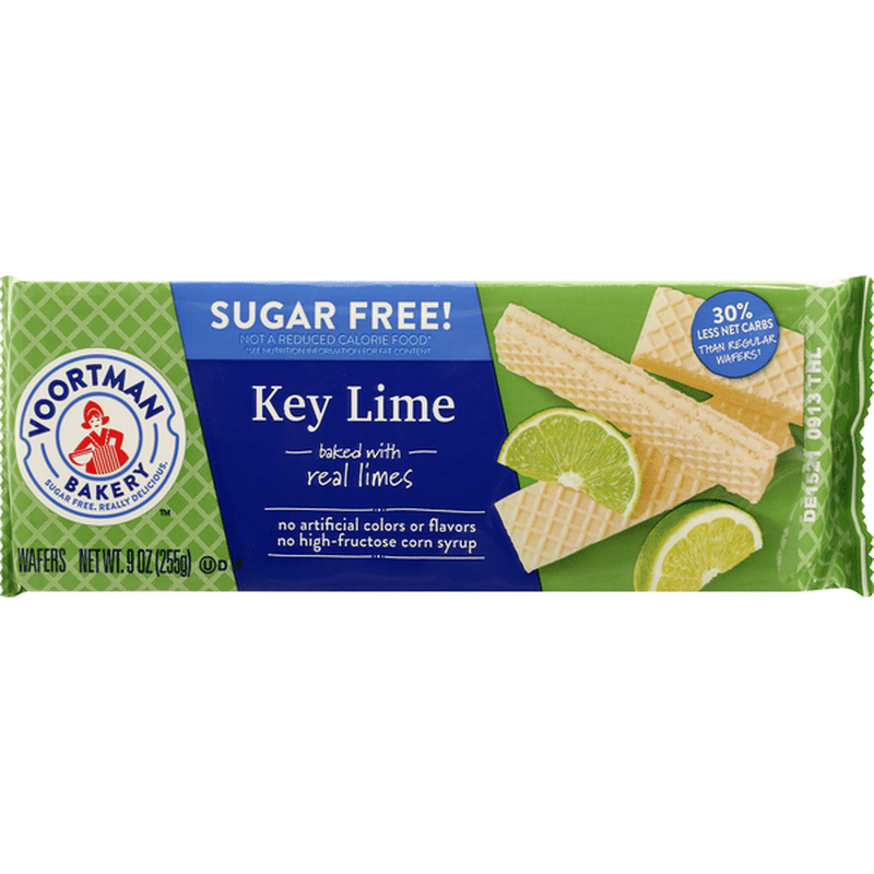 Voortman Bakery Wafers, Sugar Free, Key Lime (9 oz) Instacart