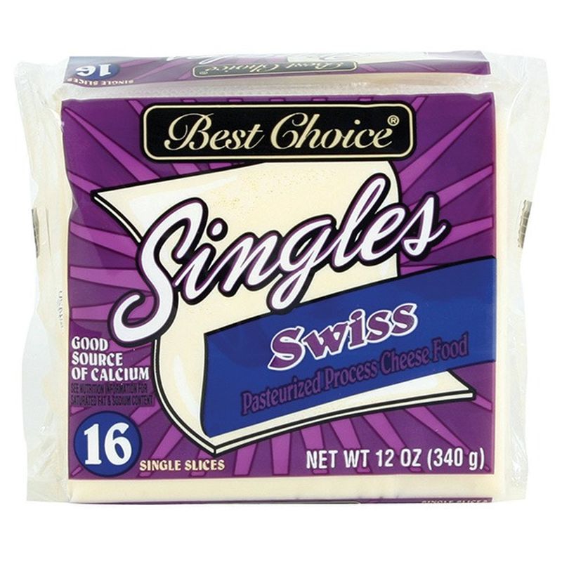 Best Choice Individual Wrapped Swiss Cheese Slices (12 oz) Instacart