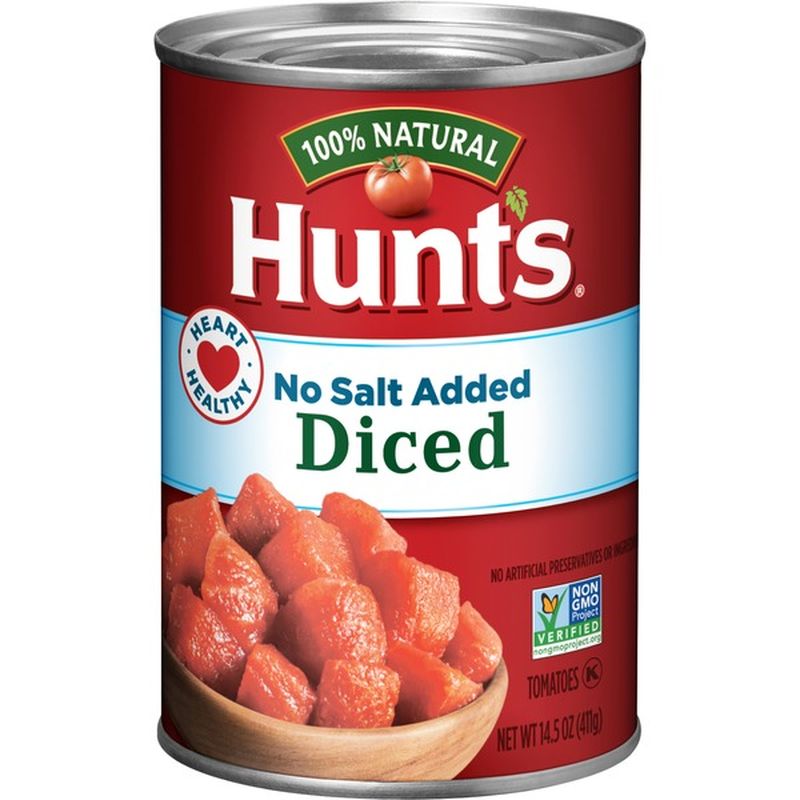 Hunt's Diced Tomatoes No Salt Added (14.5 oz) from Safeway Instacart