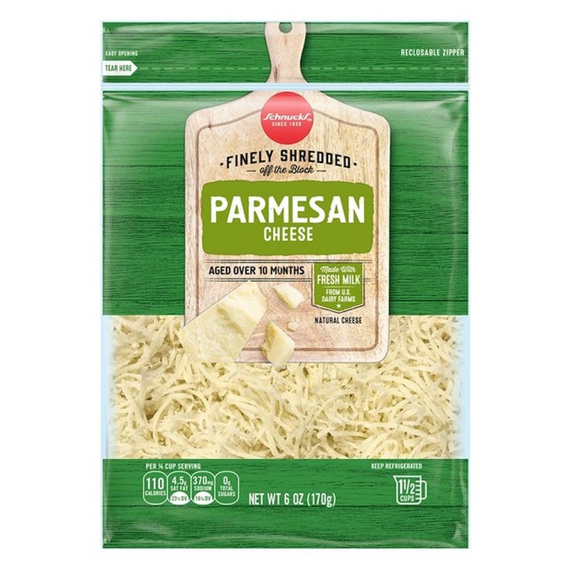 Schnucks Finely Shredded Parmesan Cheese (6 oz) from Schnucks Instacart