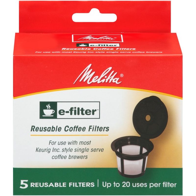 Melitta EFilter Reusable KCups for Keurig KCup Brewers Coffee