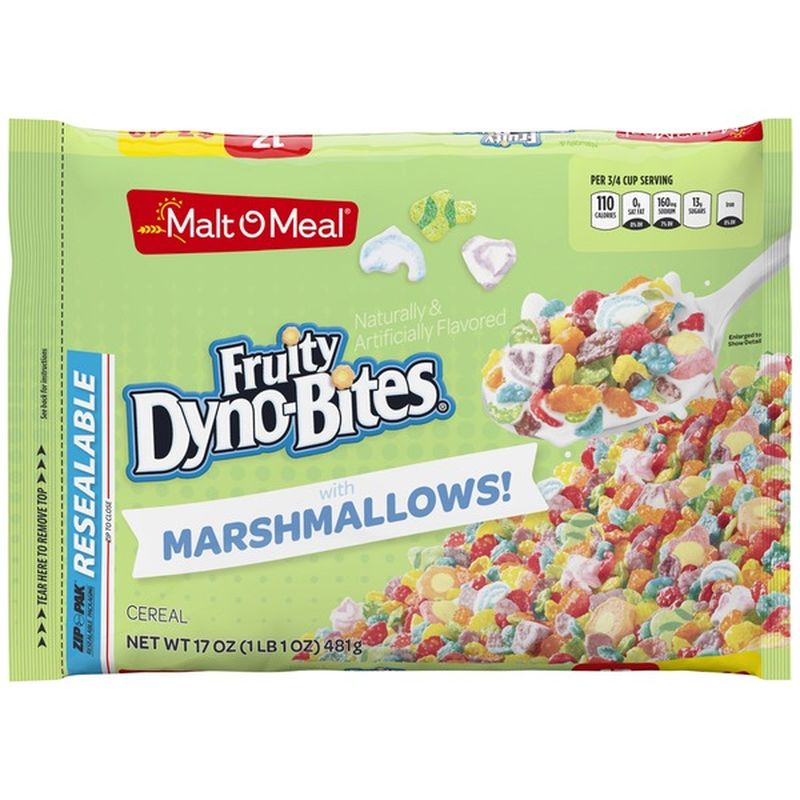 Malt-O-Meal With Marshmallows Malt-O-Meal Fruity Dyno-Bites with ...