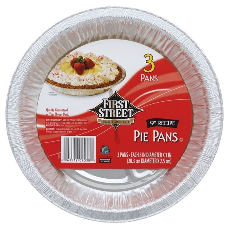 First Street 9" Foil Pie Pans (3 ct) Instacart