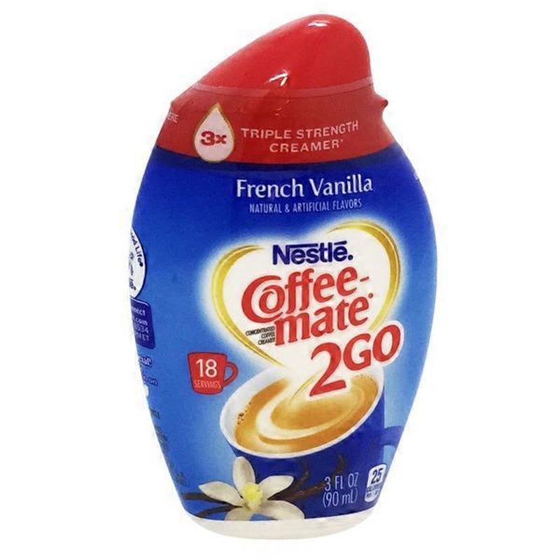 Nestle Coffeemate 2 Go French Vanilla Triple Strength Creamer (3 fl oz