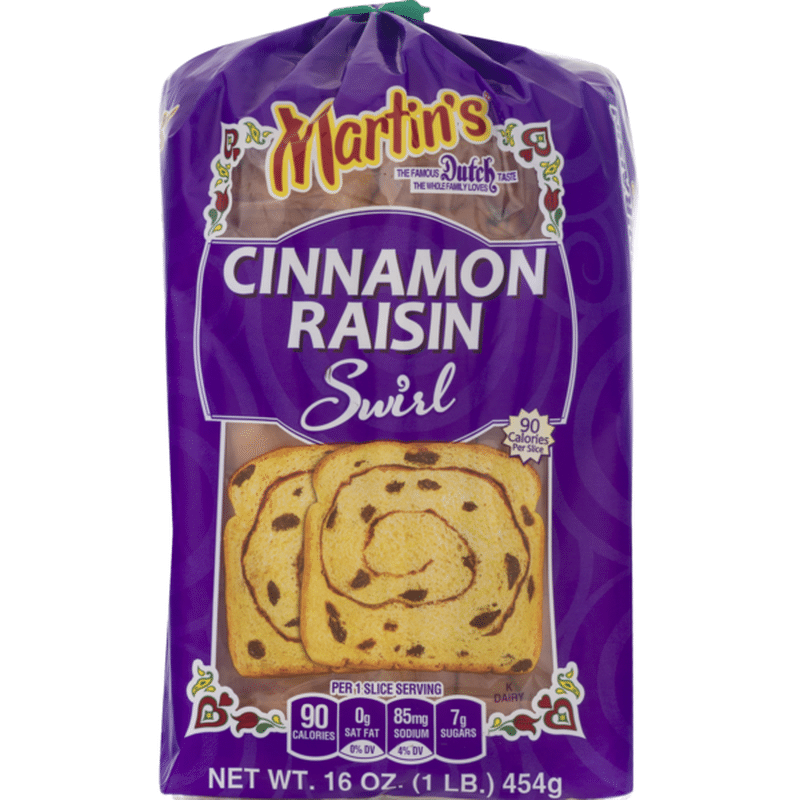 Martin's Cinnamon Raisin Swirl Bread (16 oz) Instacart