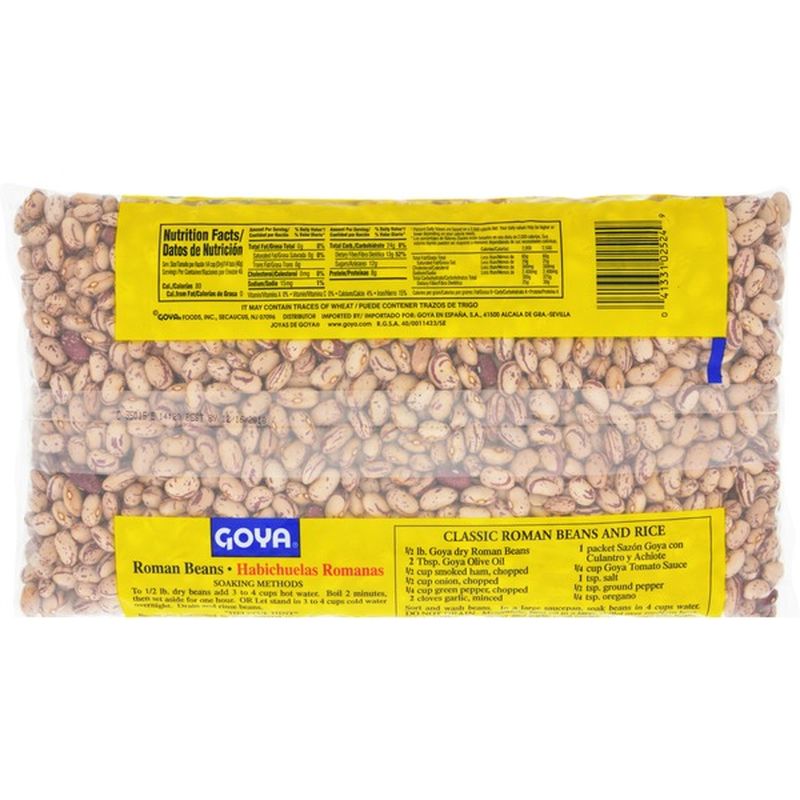 Goya Roman Beans, Dry (4 lb) Instacart