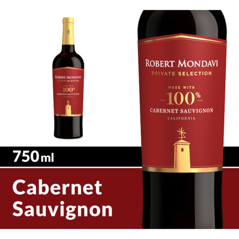 Robert Mondavi 100 Sauvignon Red Wine (750 ml) Instacart