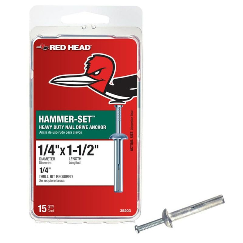 Red Head 11/2" x 1/4" NailDrive Anchor (15 ct) Delivery or Pickup