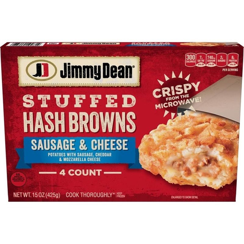 Jimmy Dean Sausage & Cheese Stuffed Hash Browns (4 ct) from The Fresh
