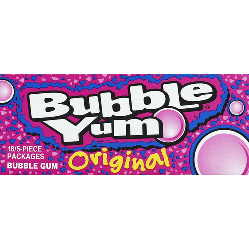Bubble Yum Bubble Gum, Original (18 each) Instacart