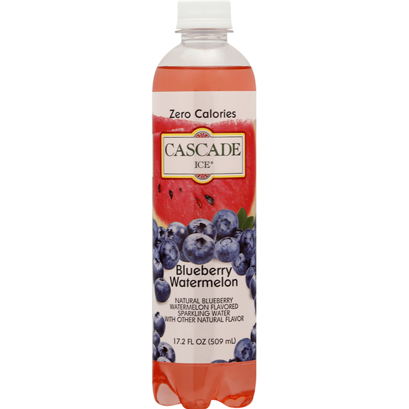 Cascade Ice Sparkling Water, Blueberry Watermelon (17.2 oz) Instacart