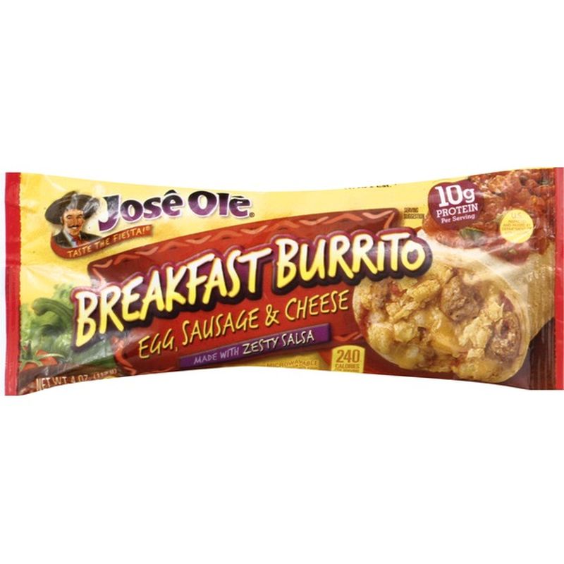 Jose Ole Breakfast Burrito, Egg, Sausage & Cheese (4 oz) from Ralphs