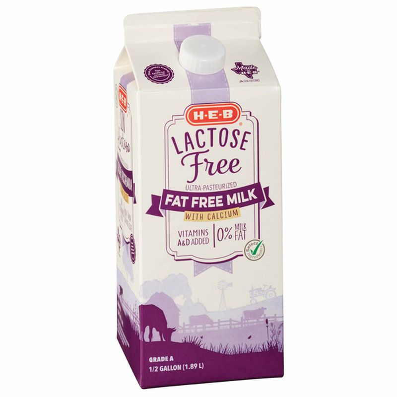 H-E-B Select Ingredients Lactose Free Fat Free Milk