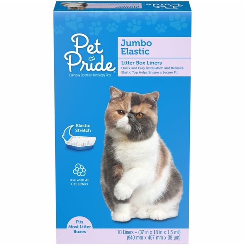 whisker city jumbo elastic cat pan liners