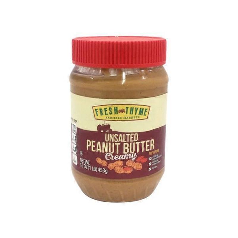 Fresh Thyme Natural Unsalted Peanut Butter (16 oz) Instacart