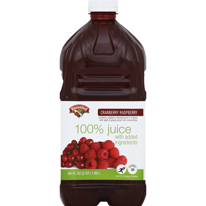 Hannaford Cranberry Raspberry 100 Juice Blend (64 oz) Instacart