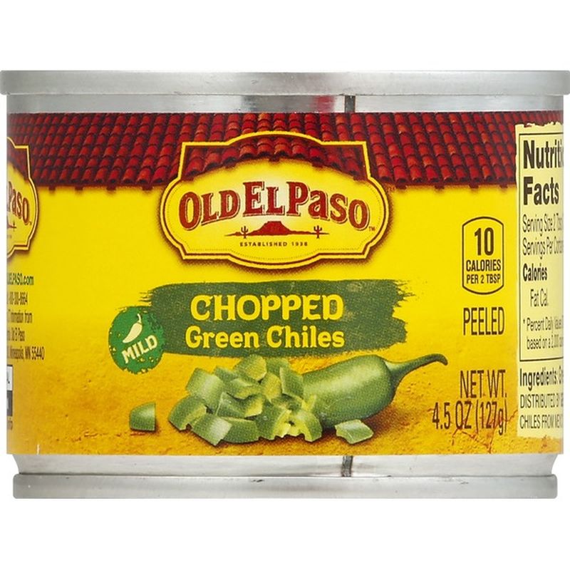 Old El Paso Green Chiles, Mild, Chopped (4.5 oz) from Key Food Instacart