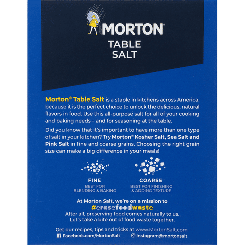 Morton Table Salt (4 Lb) - Instacart