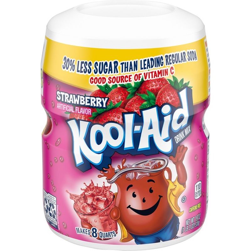 KoolAid SugarSweetened Strawberry Powdered Soft Drink (19 oz) Instacart