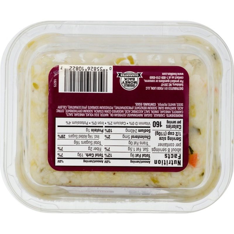 Food Lion Cole Slaw, Original (30 oz) Instacart