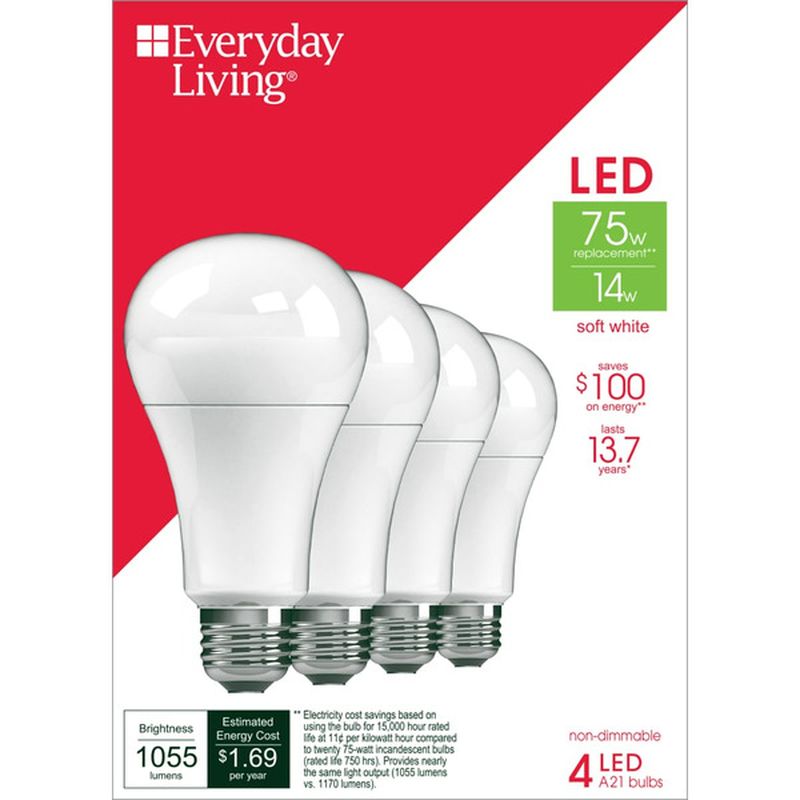 Everyday Living 75w LED Lightbulb