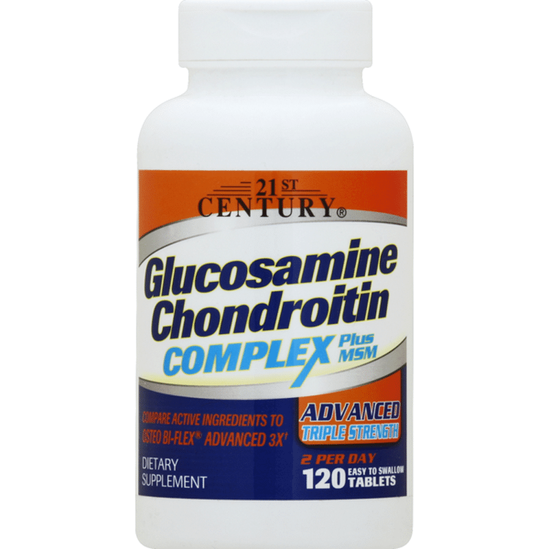 21st Century Foods Glucosamine Chondroitin Complex, Plus MSM, Advanced